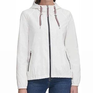 Tommy Hilfiger Windbreaker Jacket White Size Large